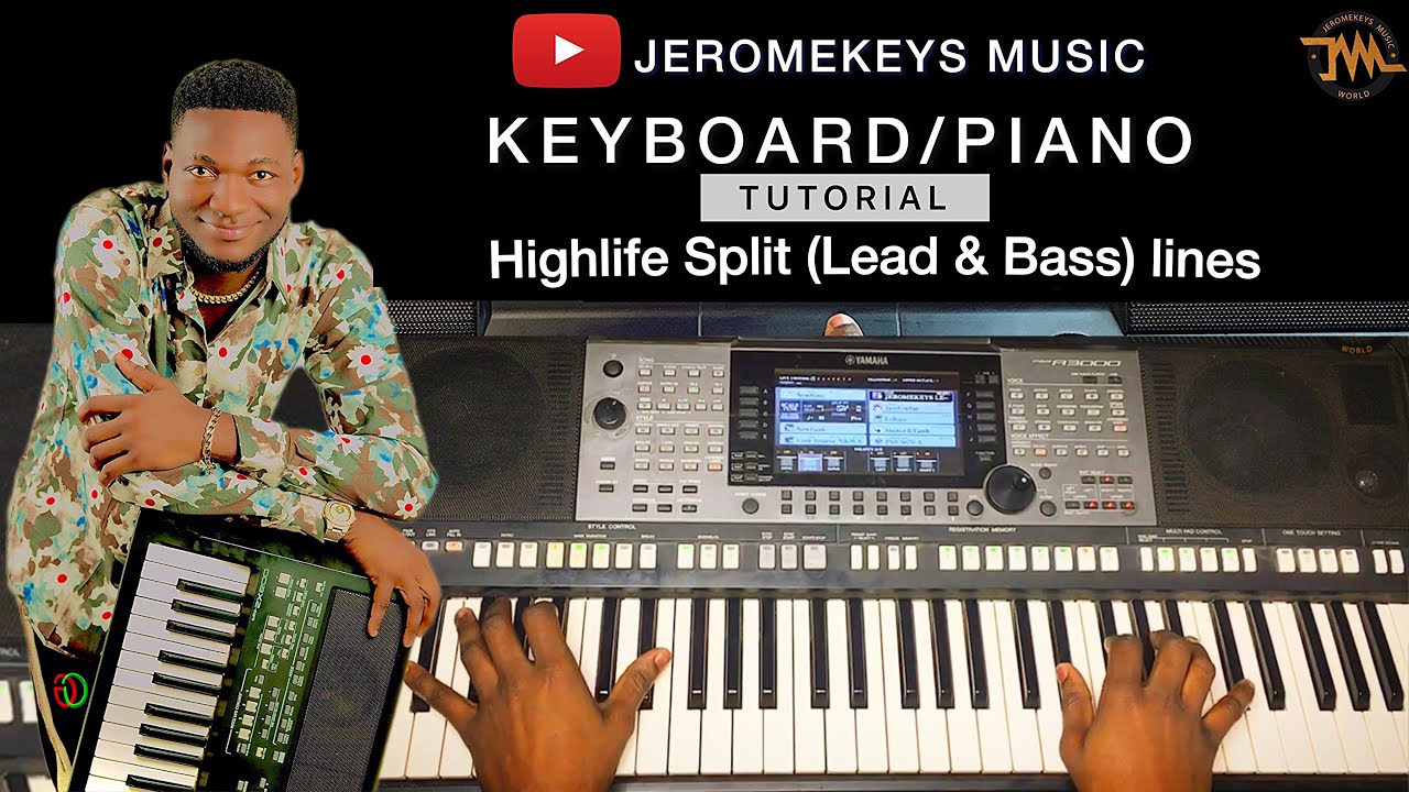 Highlife Lead & Bass lines (Tutorial/Breakdown/Explanations) on keyboard