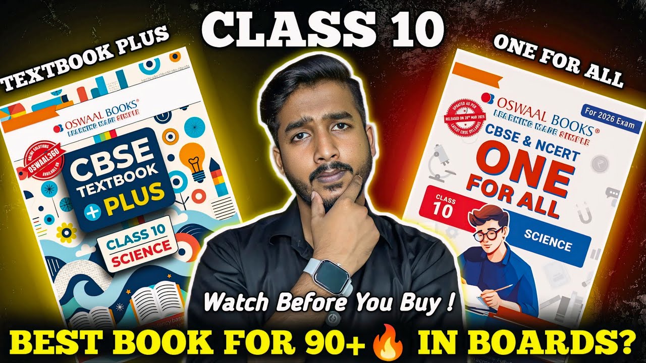 Oswaal Textbook Plus vs One For All Class 10 | Honest Comparison & Review 2025-26