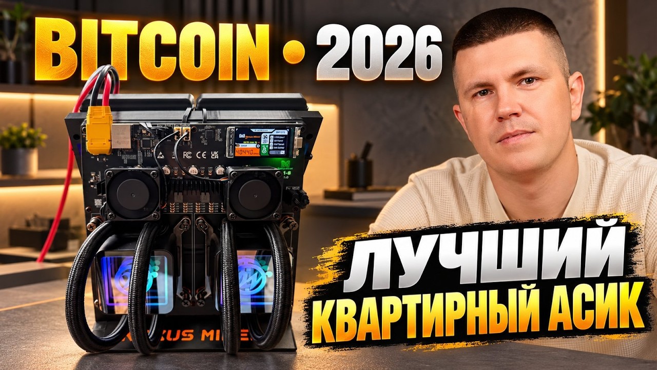 Лучший квартирный майнер Bitcoin в 2026 | Nexus Q30 S1-8 (8xBM1373)