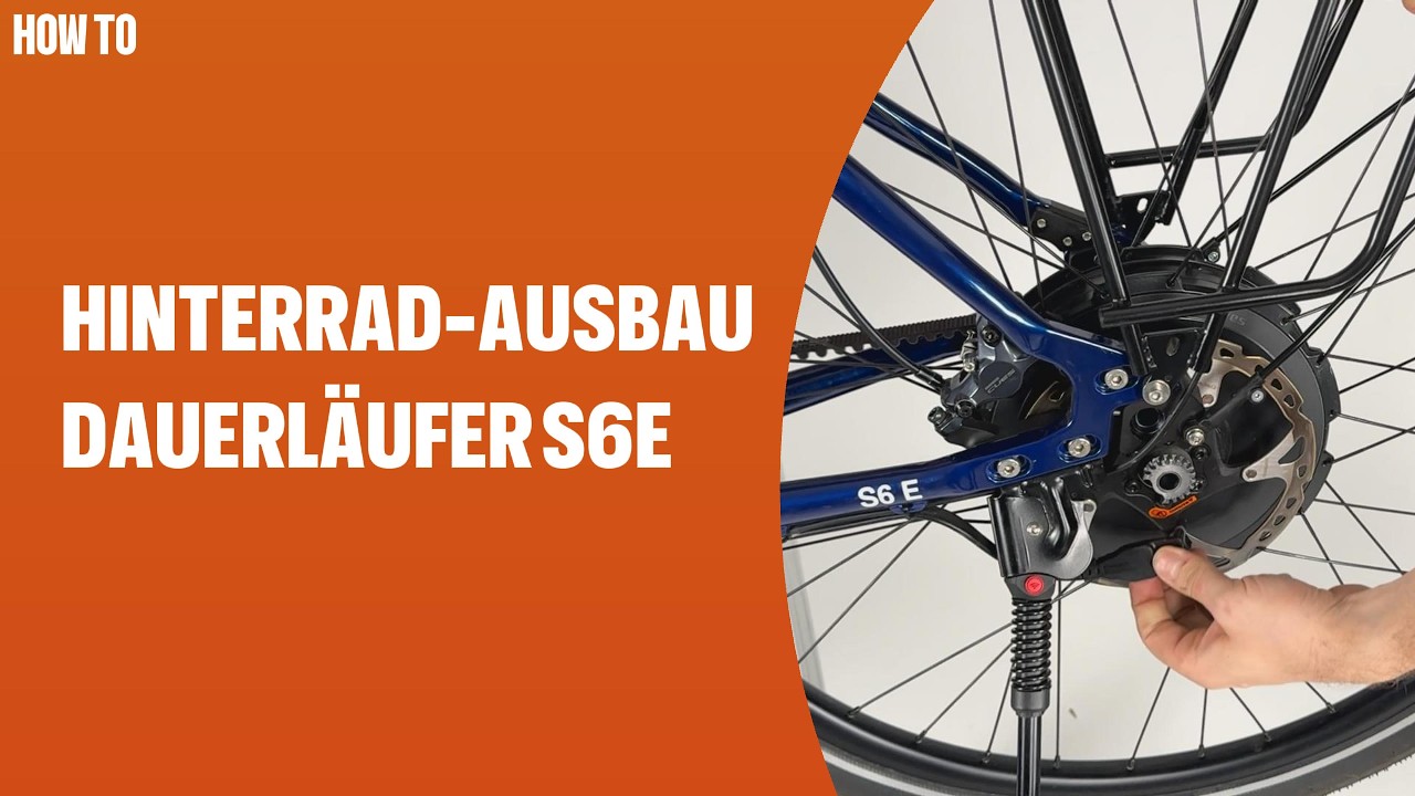 Hinterrad Ausbau - Electrolyte Dauerläufer S6E mit Neodrives Z20 Heckmotor