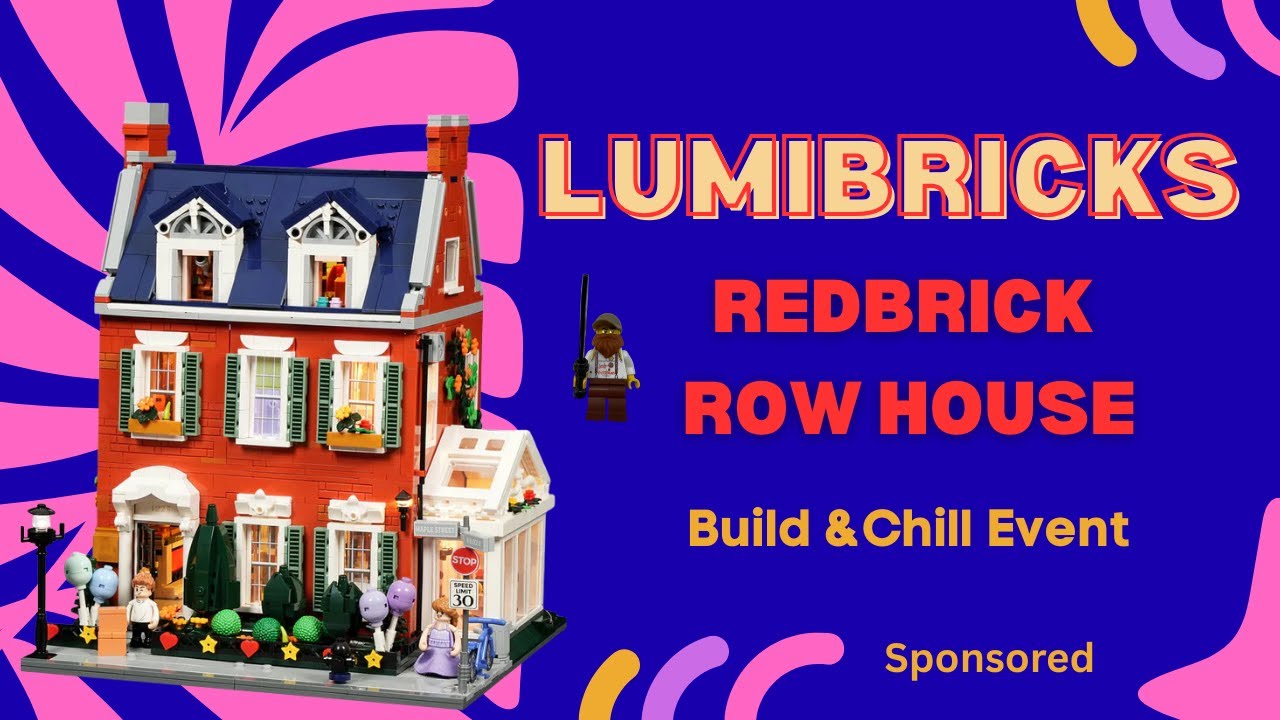 🔴 Livestream Build Lumibricks Redbrick Row House  #bricks #afol #lego #lumibricks #legocity