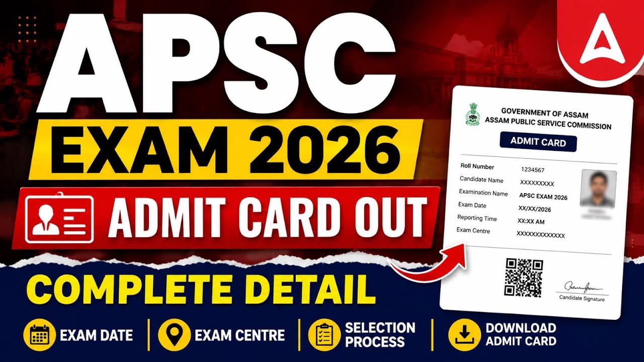 APSC Prelims 2026 | Admit Card Out | Complete Detail | By Subhankar M
