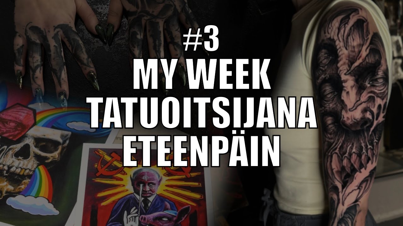 MY WEEK #3 TATUOITSIJANA // TATSKAA SEKÄ PRINTIT JA MERCHIT ETEENPÄIN