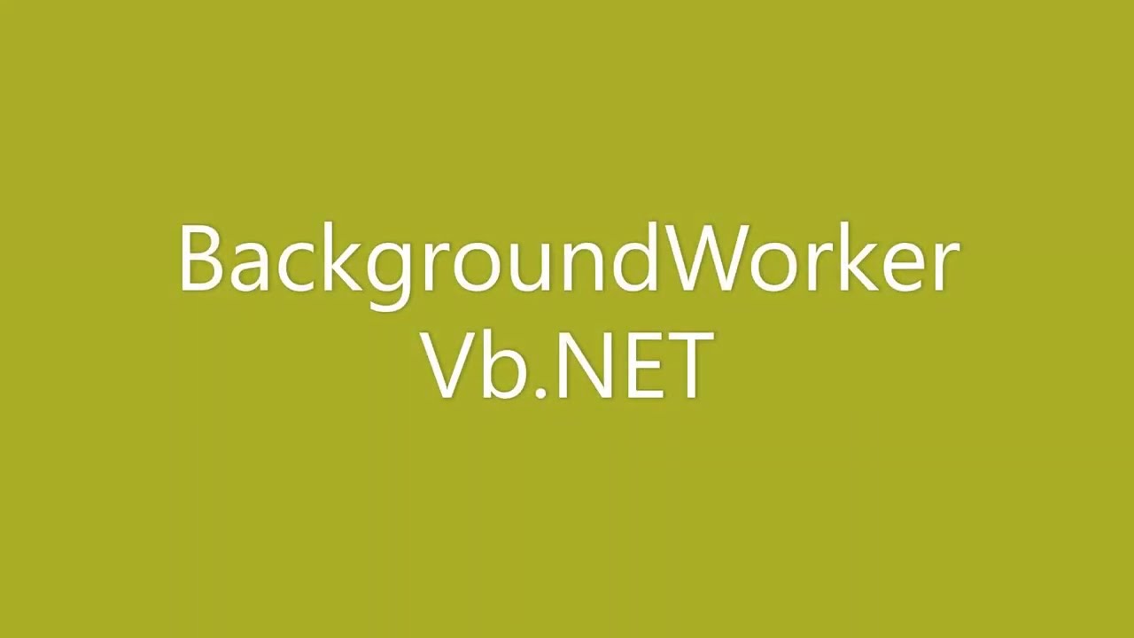 Mastering BackgroundWorker in VB.NET &ndash; Run Tasks Without Freezing the UI!