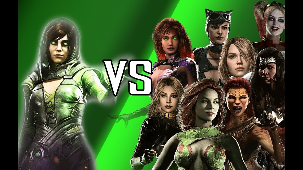 INJUSTICE 2 - Enchantress Vs The Girls - All Intro Dialogues