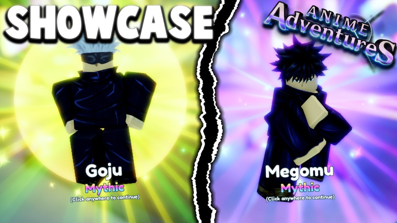 SHOWCASING *NEW* MEGOMU MYTHIC & NEW GOJU MYTHIC UNIT UPDATE 6! IN ANIME ADVENTURES ROBLOX