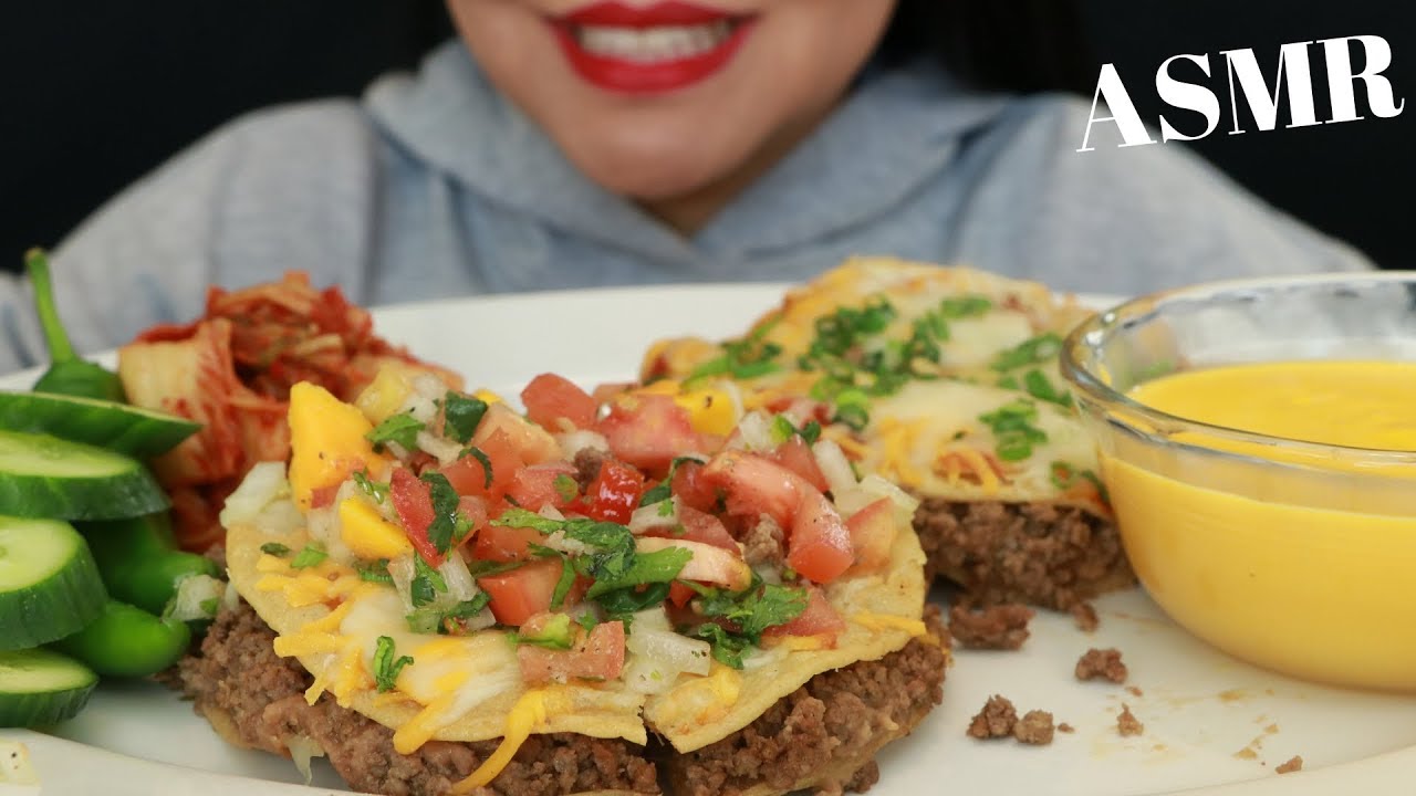 HOMEMADE MEXICAN PIZZA W/ PICO & CHEESE SAUCE ~ ASMR (No Talking)
