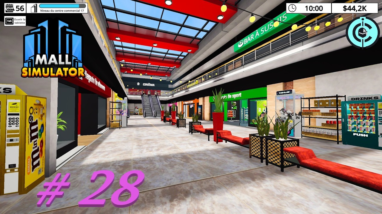 mall simulator #28: On avance super bien, on pousse les murs, et licence a gogo.