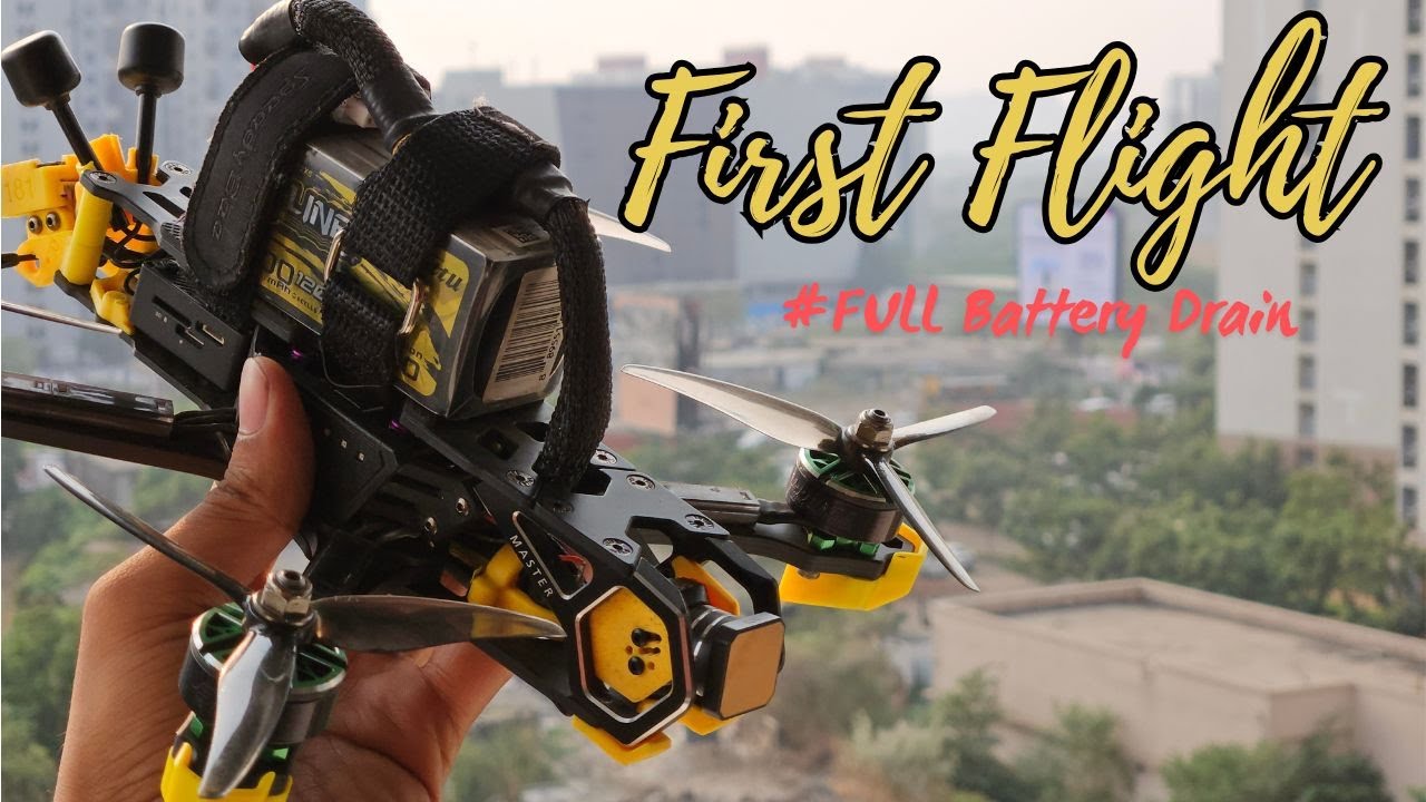 My First FPV Drone Flight! 🚀Endurance Test | Full Battery Drained!🔋| Subscribe for 4K FPV View Soon!