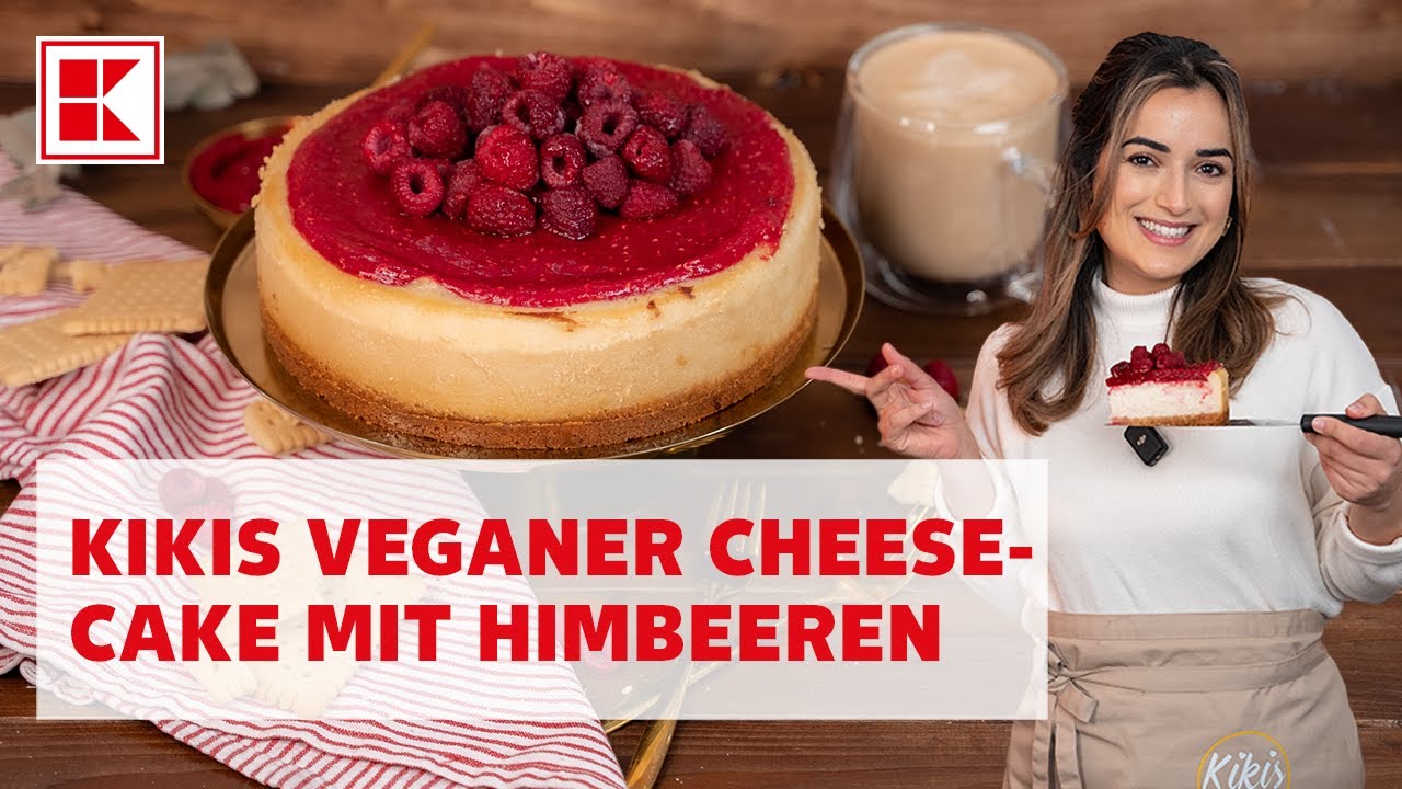 Veganer Cheesecake mit Himbeeren | Rezept | Kaufland