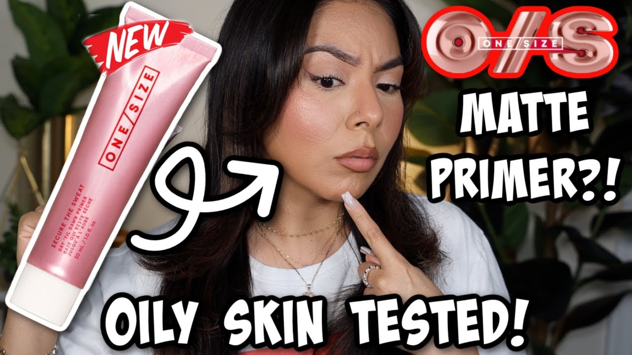 NEW ✨ ONE SIZE Secure The Sweat Waterproof Mattifying Primer (OILY SKIN REVIEW & WEAR TEST)