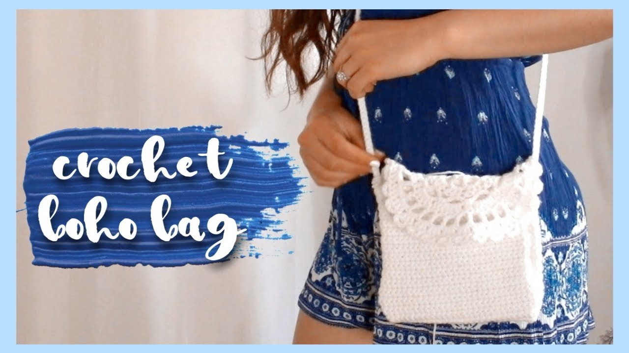 Crochet Boho Crossbody Bag // Crochet Purse