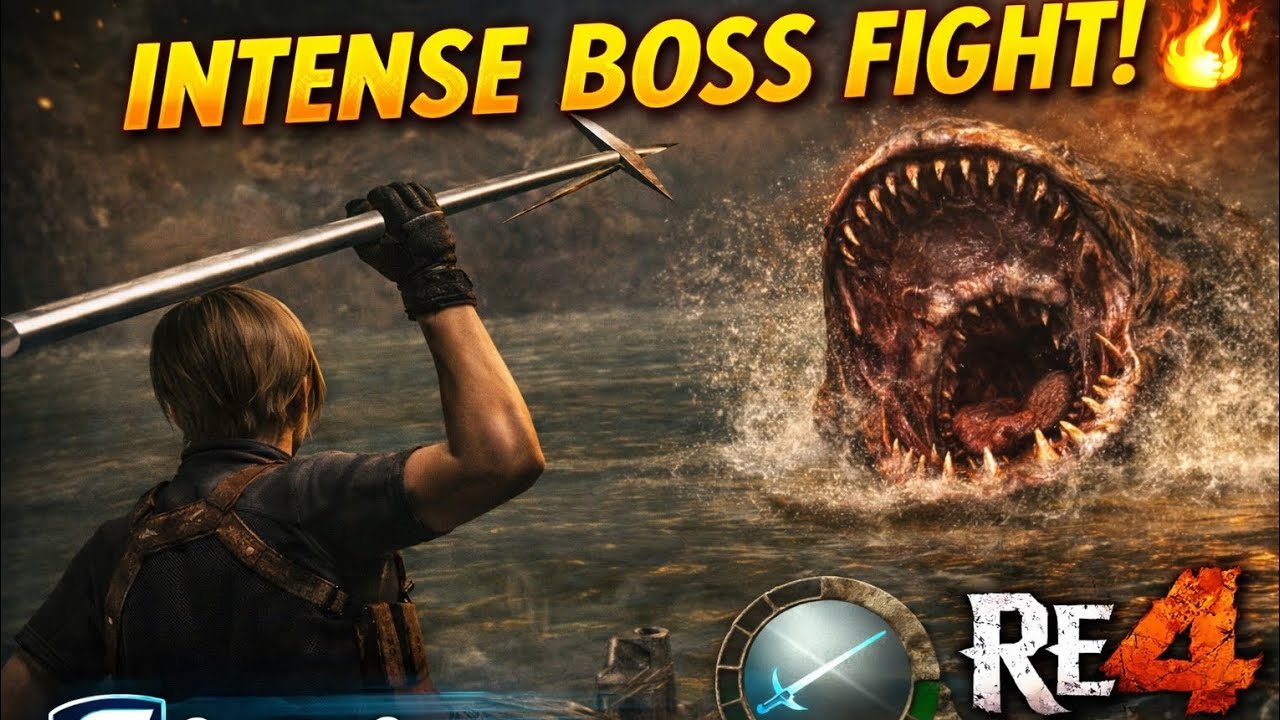DEL LAGO BOSS FIGHT 😱 | Resident Evil 4 Full Fight | KK Gaming 