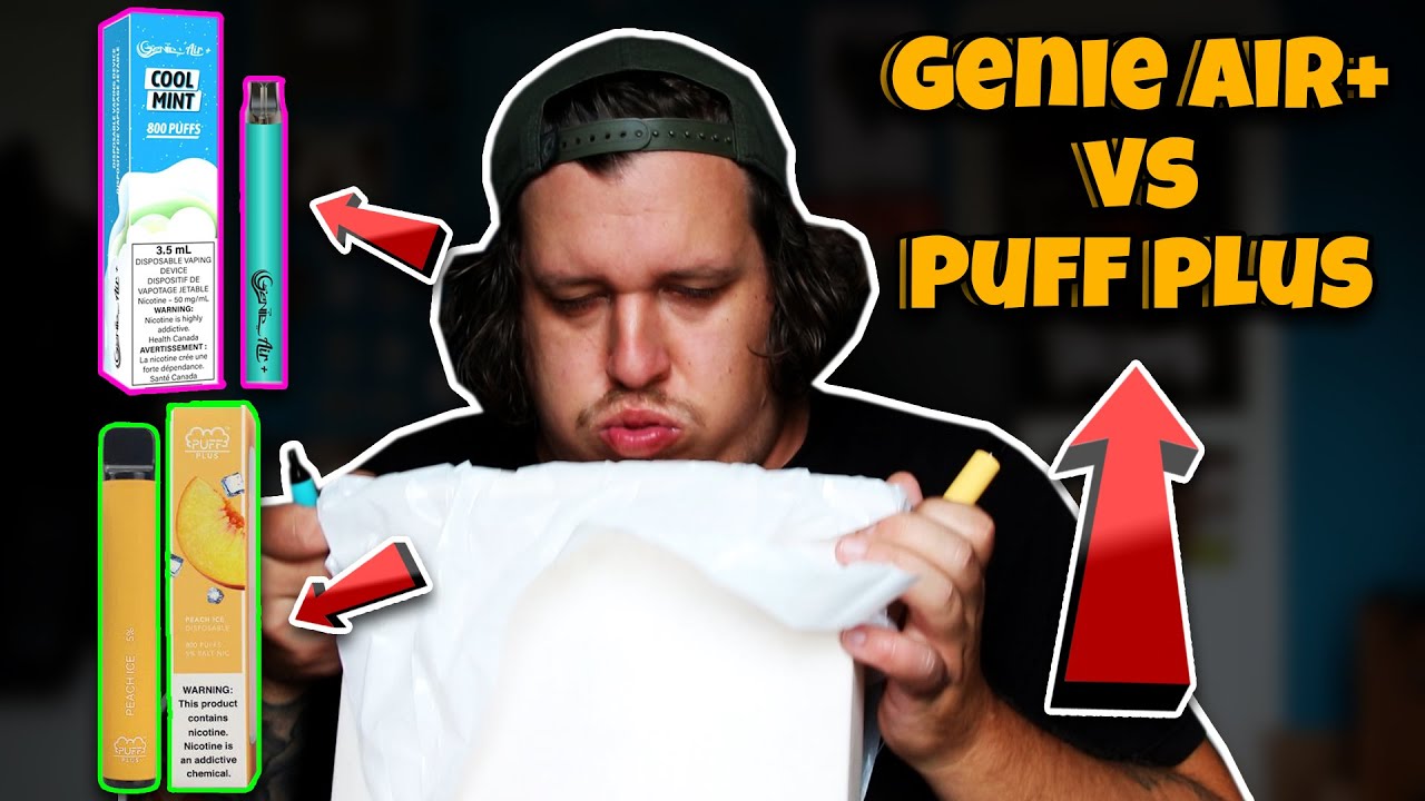 Genie Air + Vape vs Puff Bar Plus Review (Vomit Warning)