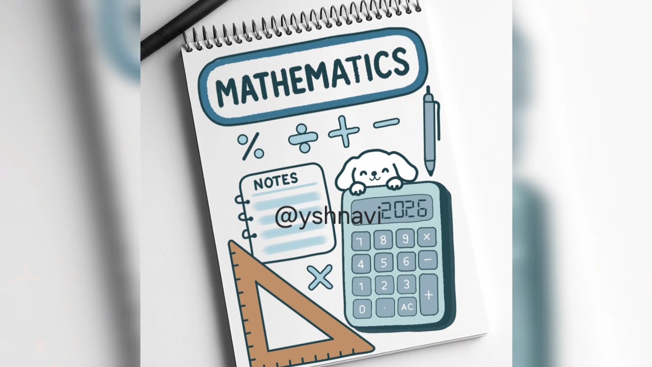 Math Front Page Design: Notebook Cover Page Idea for Projects & Journals!📐📔#shorts #maths #frontpage