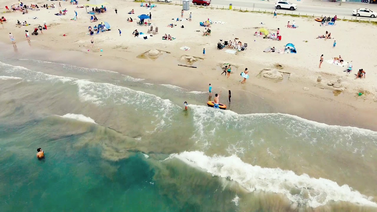 Sauble Beach aerial view Town in Ontario