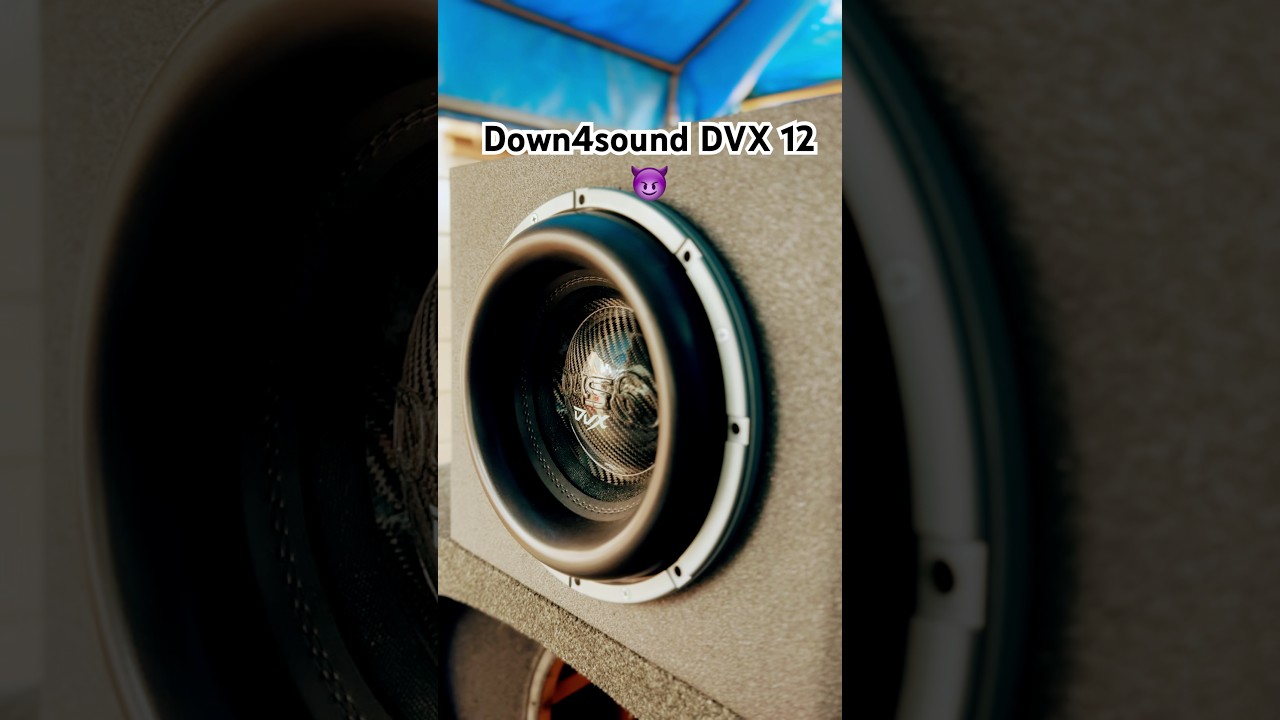 Down4sound dvx 12 subwoofer looking mean 💪  #bassheads #down4sound #caraudio #audio #subwoofer
