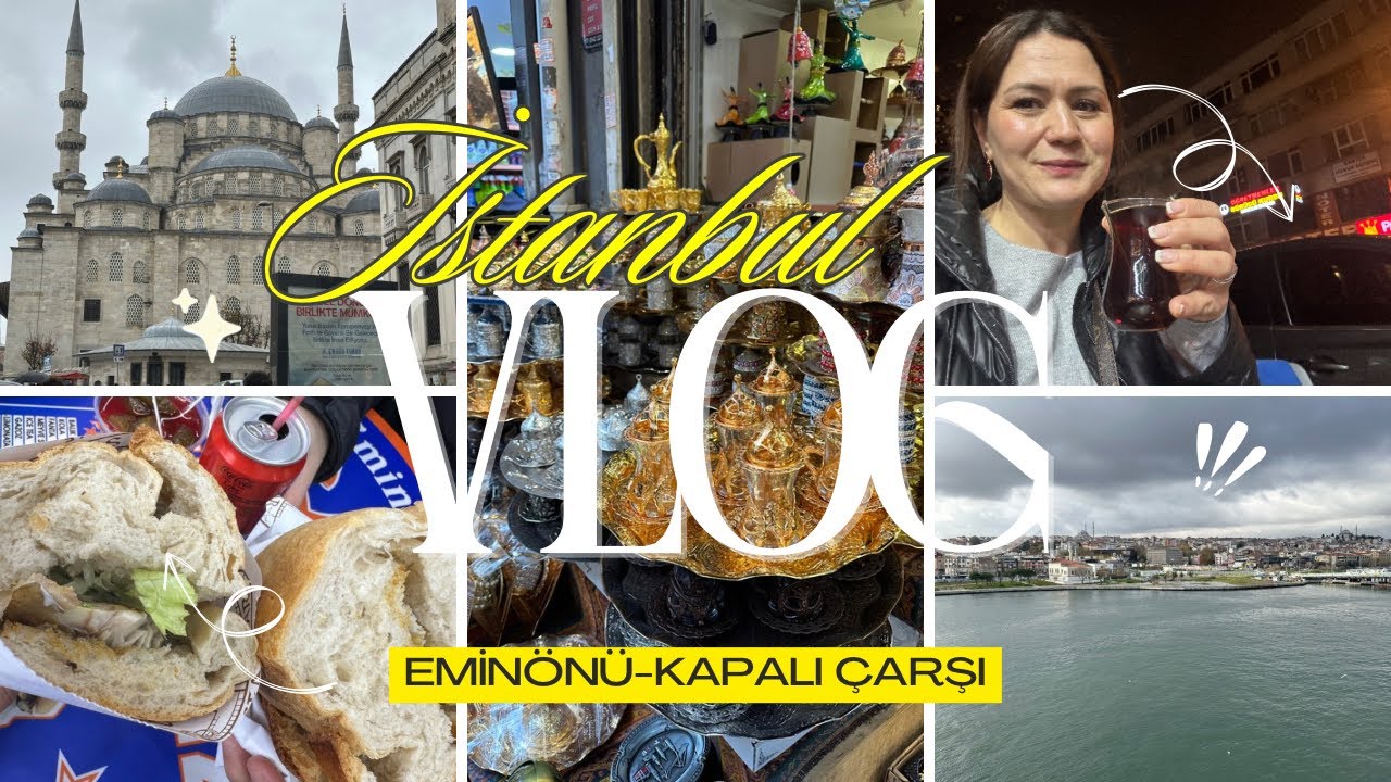 EMİNÖNÜ -KAPALIÇARŞI| BAŞIMA GELENLER GELDİ VLOG OLMADI| BALIK EKMEK #istanbul 