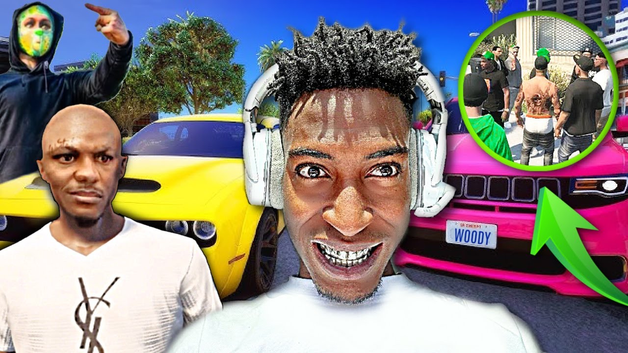 YSL WOODY starts GANG WAR in GTA5 RP! (ENDS BAD)