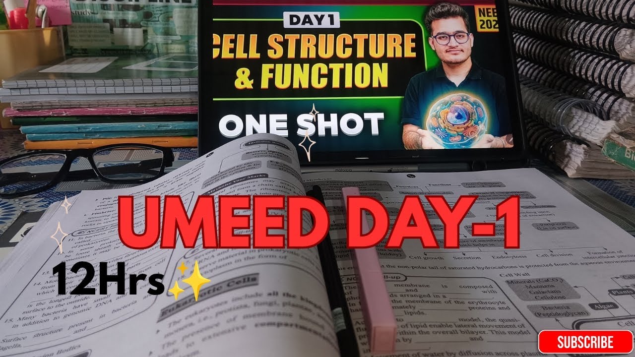 UMEED Day 1 | 12 Hours Biology Study 🔥 | NEET 2026 Preparation | Real Study Vlog