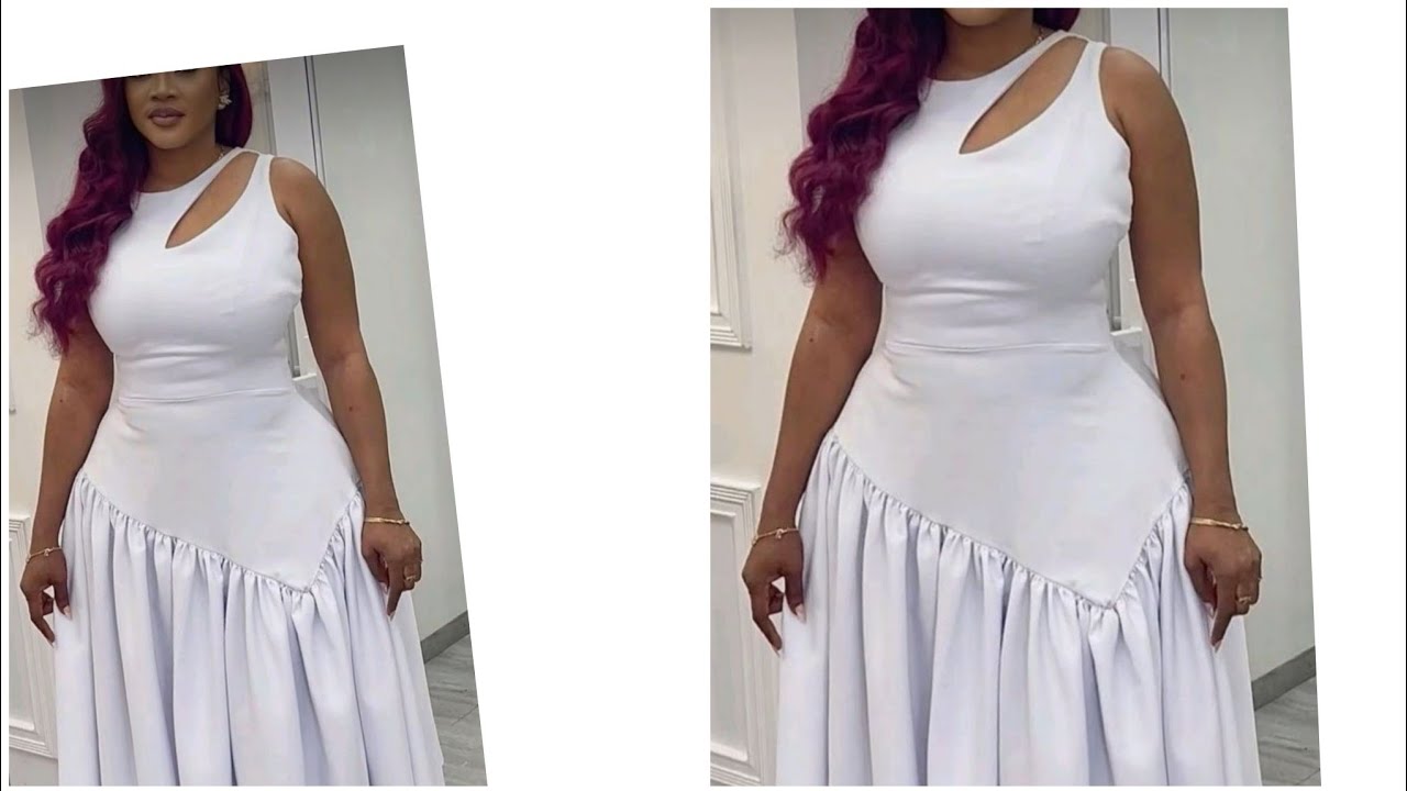 How to cut and sew a beautiful Dress with opening on the chest