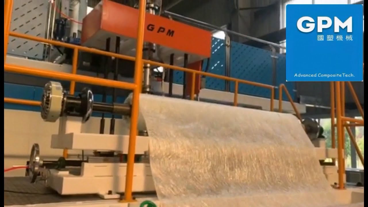 Glass fiber mat reinforced thermoplastics Extrusion Line;GMT machine ;GMT Manufacturing Process.