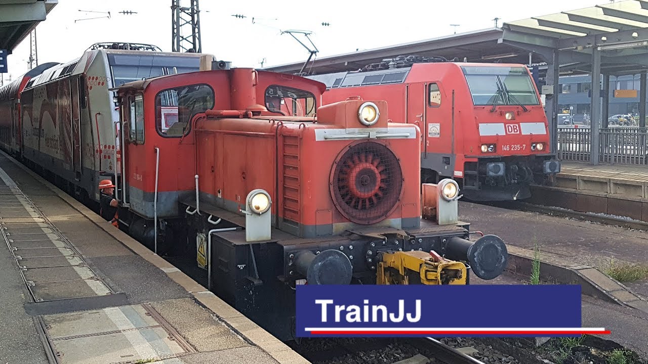 DB K&ouml;f III rangiert BR 146 Werbelok RB + 17038 | Offenburg | Train shunting