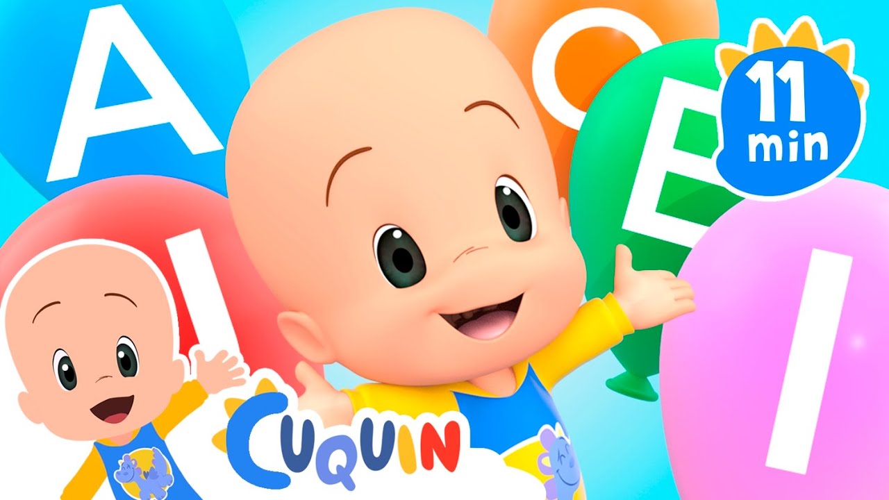 Vowels Balloons and more educational videos for kids with Cuquin
