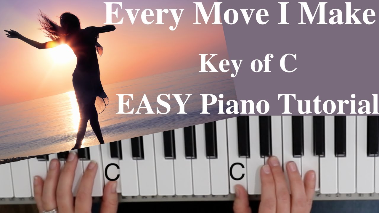Every Move I Make  -David Ruis (Key of C)//EASY Piano Tutorial