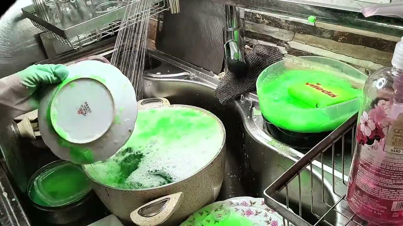 Satisfying Dishwashing | From Dirty to Sparkling Clean