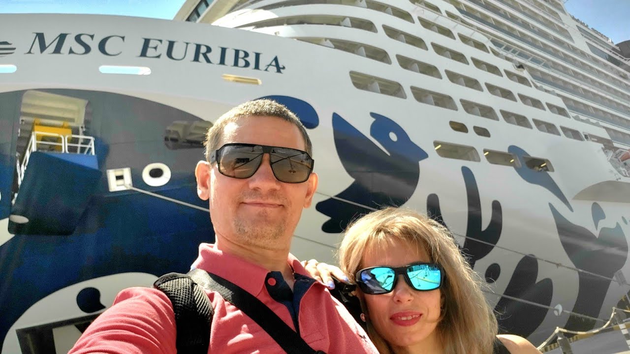 Круиз на Лайнере  MSC EURIBIA.  Первый день посадка на Лайнер.
