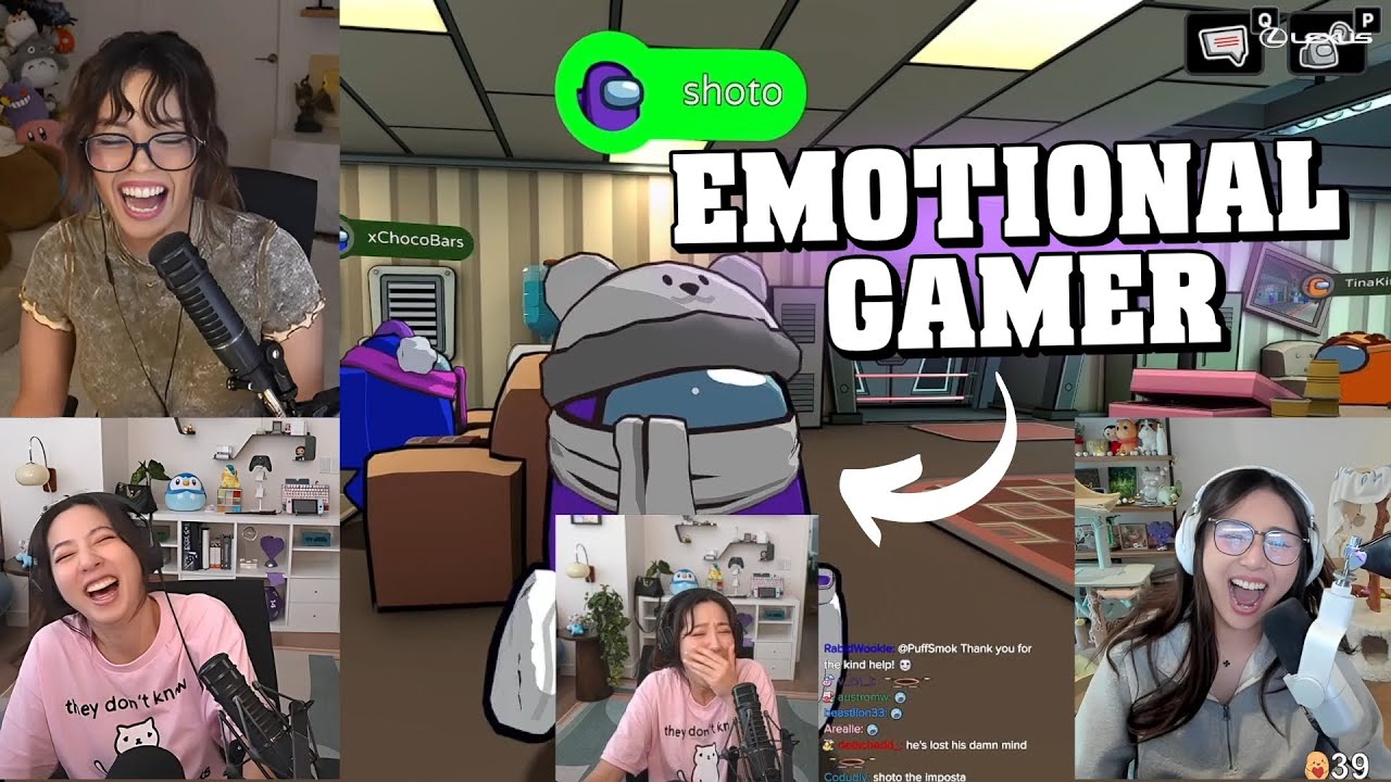 Leslie's POV of Shoto Being an 'EMOTIONAL GAMER' | Among Us 3D