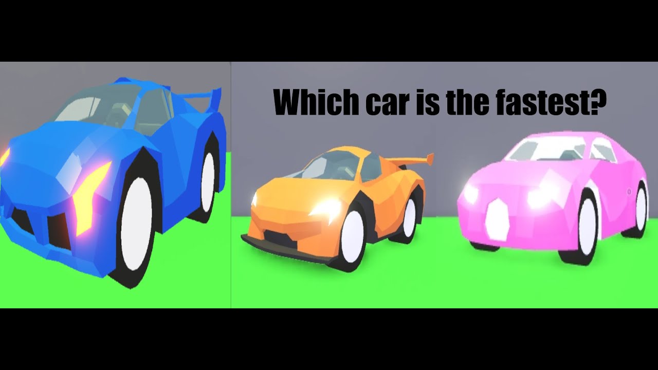 Which luxury car is the fastest in Adopt Me?