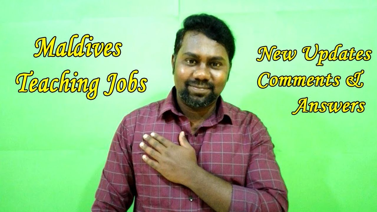 Maldives Teaching Job Updates