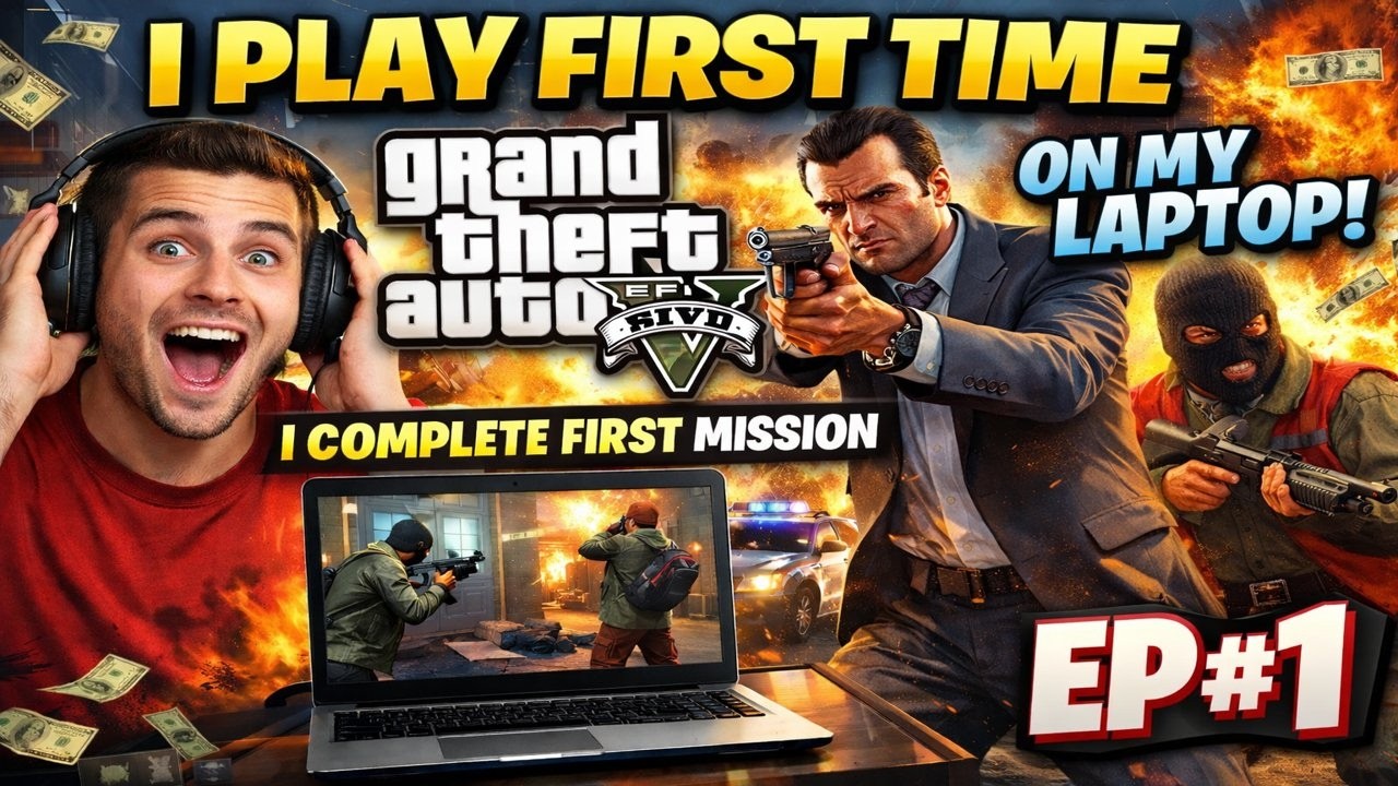 I Paly First time GTA V on my laptop I Complete first mission EP#1