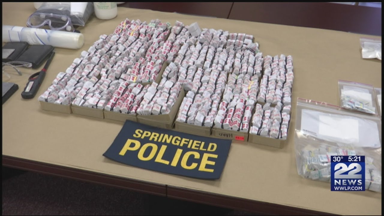 2 kilos heroin, 40K heroin bags, cocaine, firearms, $48K seized from Springfield home