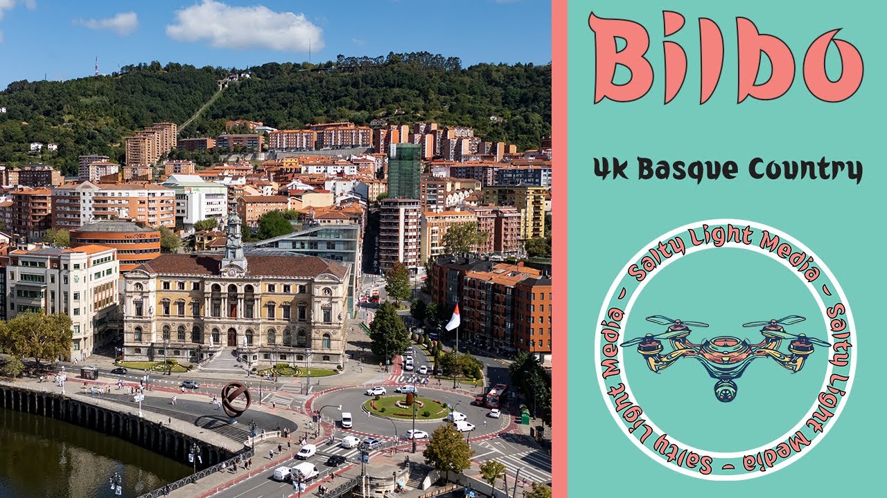Bilbao Stock Footage! Drone Video - Euskadi Basque Country Pais Vasco