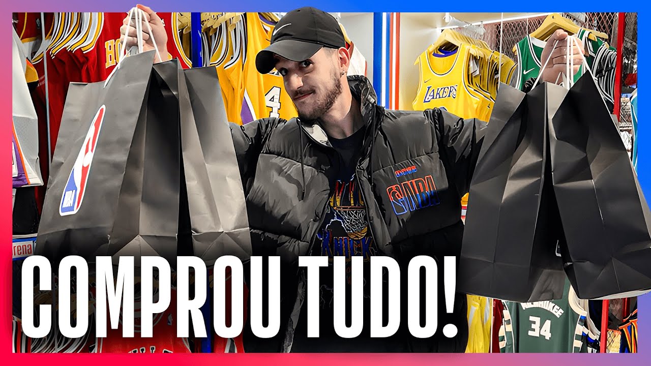 O Caio não resistiu à loja da NBA em São Paulo! - Caio Reage (vlog)