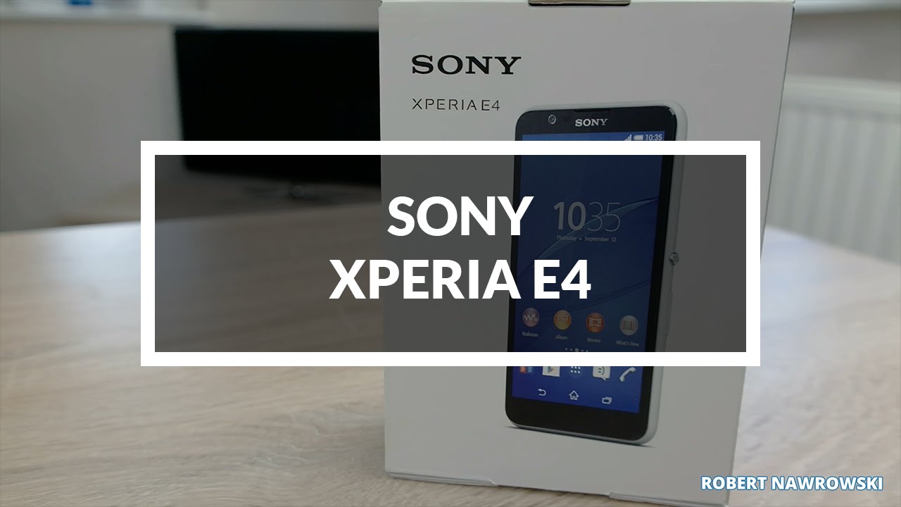 Sony Xperia E4 Unboxing PL Rozpakowanie | Robert Nawrowski