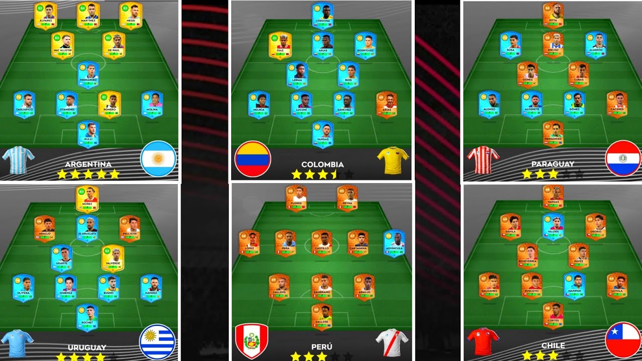 TODAS LAS SELECCIONES QUE ESTÁN EN DLS 25 | Dream League Soccer