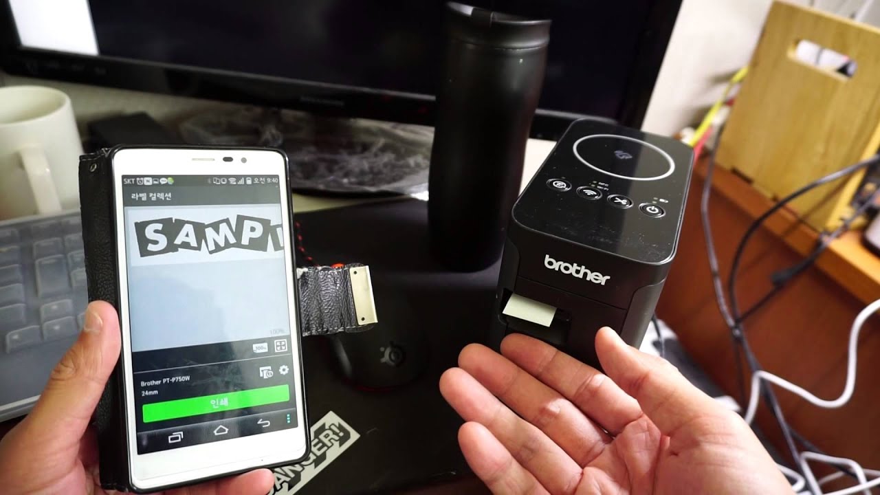 Brother Label Printer PT-P750W P-touch Editor Android Mobile APP like android printing(브라더라벨프린터)