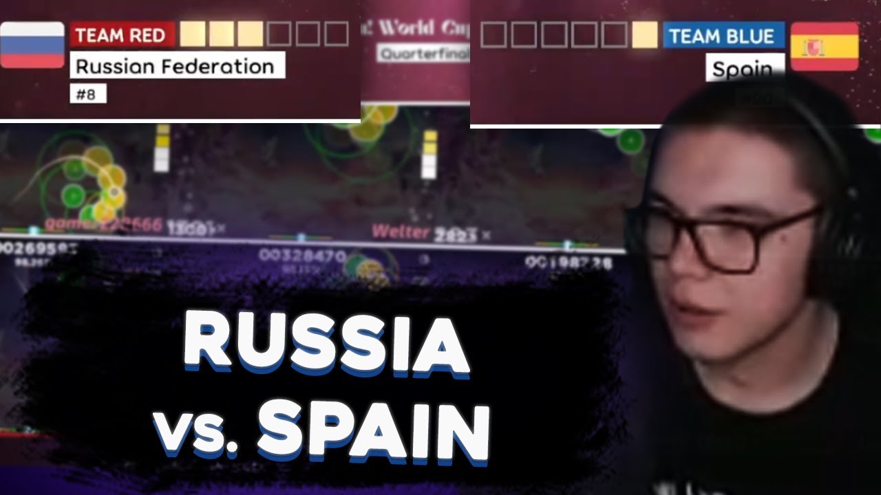 ЧИКОНИ смотрит РОССИЯ vs. ИСПАНИЯ [osu! world cup 2025]