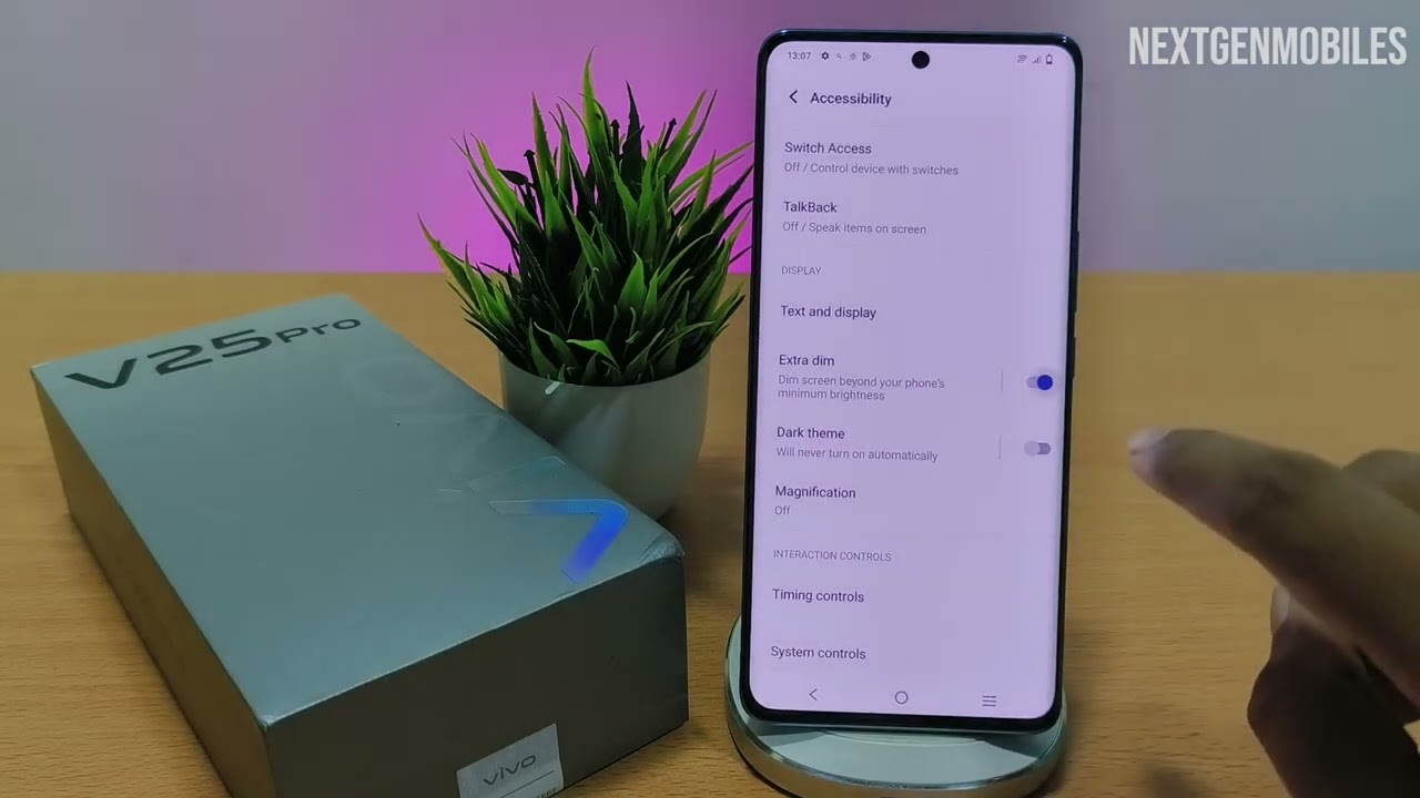 How to enable extra dim feature in vivo mobile