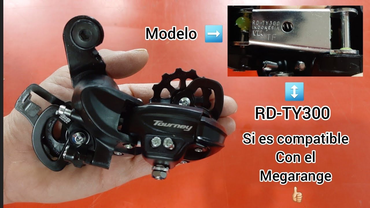 Desviador  Shimano RD-TY300 si es  compatible con el megarange