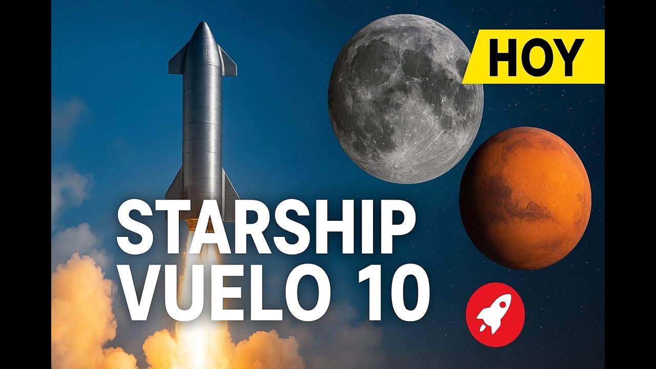 ✨🚀 "Starship Vuelo 10: Hacia nuevas fronteras desde Starbase" 🌌🌍