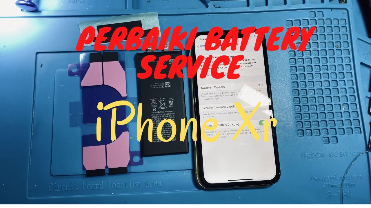 PERBAIKI BATTERY SERVICE DI IPHONE XR
