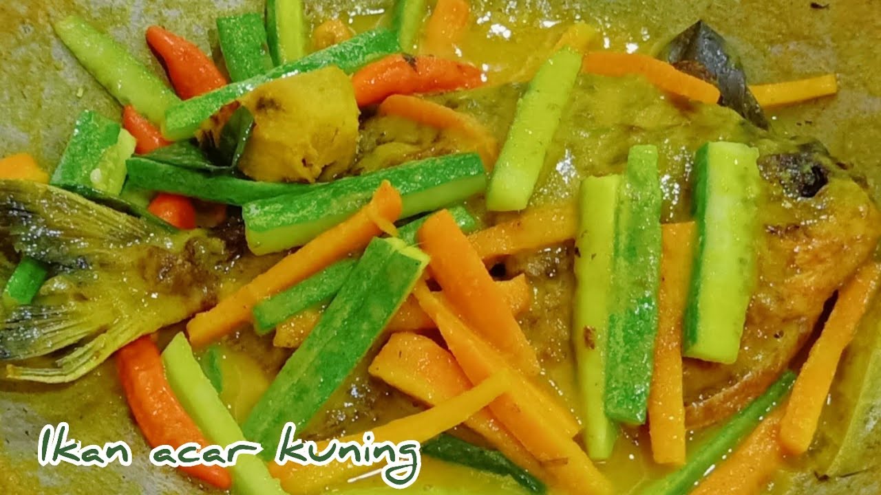 resep ikan acar kuning termudah dan pasti enaknya/yellow pickled fish recipe