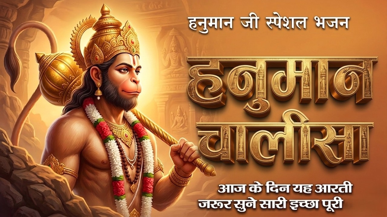 Hanuman Chalisa | श्री हनुमान चालीसा | Sankat Mochan Hanuman Ji | हनुमान जी का सबसे प्रसिद्ध भजन 🚩