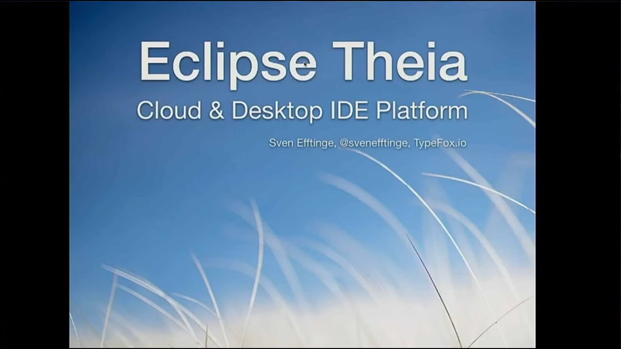 Eclipse Theia 1.0 - The new platform for engineering tools
