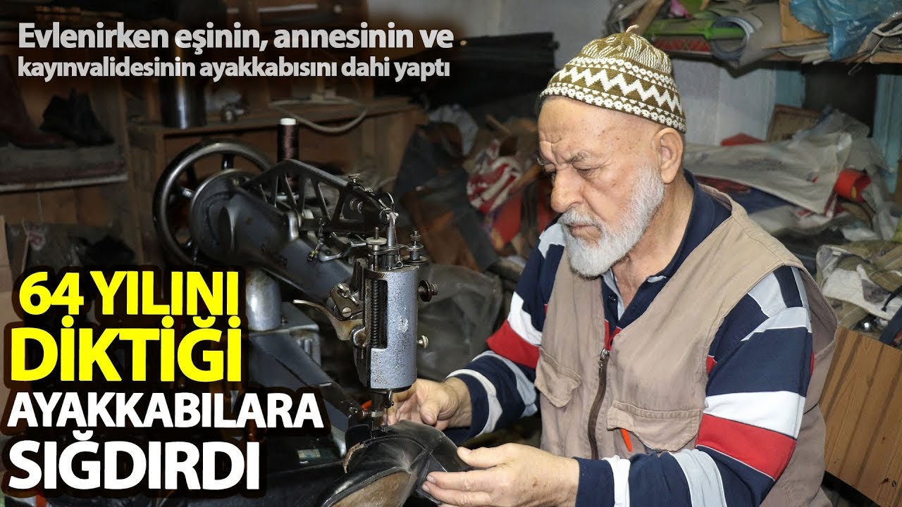 81 Yaşındaki Ayakkabı Ustası, 64 Yıldır El Yapımı Ayakkabı Yapıyor